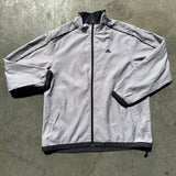 ADIDAS ZIP UP SPRAY JACKET GREY LARGE