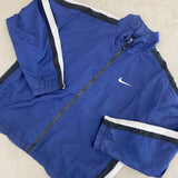 NIKE VINTAGE ZIP UP JACKET BLUE MEDIUM