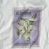 Georgie Tee - Orchid Stamp - Off White