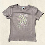 Georgie Tee - Nature In Bloom - Stone Grey