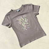 Georgie Tee - Nature In Bloom - Stone Grey