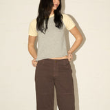 Honey Tee - Baby Yellow/Grey Marle