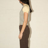 Honey Tee - Baby Yellow/Grey Marle