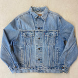 LEVIS DENIM JACKET BUTTON UP BLUE MEDIUM