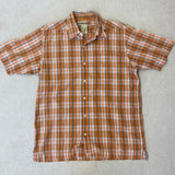 VINTAGE BUTTON UP ORANGE MEDIUM