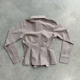 90's Shirt - Brown Stripe
