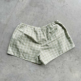 Saskia Shorts - Evergreen Check