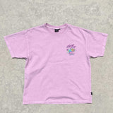 Throwback Tee - Khrma Surf Byron - Malibu Pink
