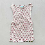 Sunday Top -  Blossom Polka Dot