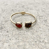 Garnet Bracelet - Gold