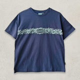 Boyfriend Tee - Hibiscus - Vintage Navy