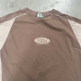 Chopped Peached Tee - Brown/Beige