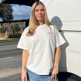 Throwback Tee - Racer Swirl - Off White