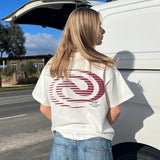 Throwback Tee - Racer Swirl - Off White