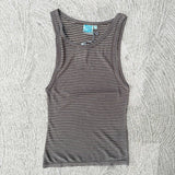 Lounge Singlet - Carob Stripe