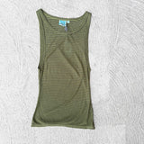 Lounge Singlet - Green Stripe