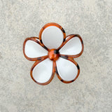 Flower Clip - Cream/Tortoise Shell