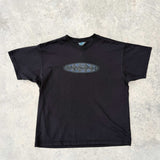 Throwback Tee - Oval Check - Washed Black