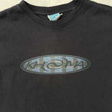 Throwback Tee - Oval Check - Washed Black