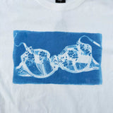 Throwback Tee - Cyanotype Bra - Off White