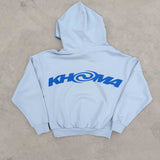 Blanket Stitch Hoodie - Horizon Blue