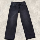 Straight Leg Jeans  - Black