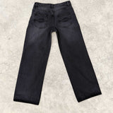 Straight Leg Jeans  - Black