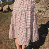 Tessa Skirt - Brown Check