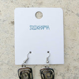Swirl Earrings - Antique Silver
