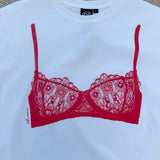 Throwback Tee - Laced up Red - Off White