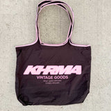 Nylon Tote - Khrma - Espresso/Pink