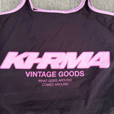 Nylon Tote - Khrma - Espresso/Pink