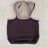 Nylon Tote - Khrma - Espresso/Pink