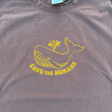 Maui Tee - Save The Humans - Dusty Brown