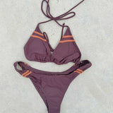 Sporty Bikini - Maroon/Orange