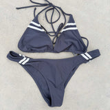 Sporty Bikini - Orca/Off White