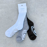 Socks 3 Pack -  Black/White/Grey
