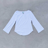 Devon Qtr Sleeve - White