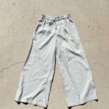 Jordyn Pants - White/Green Stripe