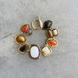 Stone Bracelet  - Gold