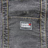 Denim Shopper Tote Bag - Nightmare Black