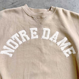 BEIGE NOTREDAME CREW LARGE