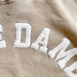 BEIGE NOTREDAME CREW LARGE