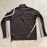 BLACK ADIDAS QTR ZIP CREW LARGE