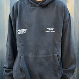 Nostalgia Hoodie - Racer Swirl - Washed Black