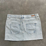 Low Rise Denim Skirt - Dusty Wash