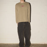 No Mercy LS Tee - Racer Tee - Cookie Dough