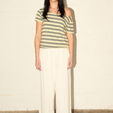 Cut Off Tee - Lemon/Granite