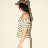 Cut Off Tee - Lemon/Granite