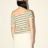 Cut Off Tee - Lemon/Granite